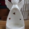 Home Decor Hurst House Trading | White Angel Tealight Holder