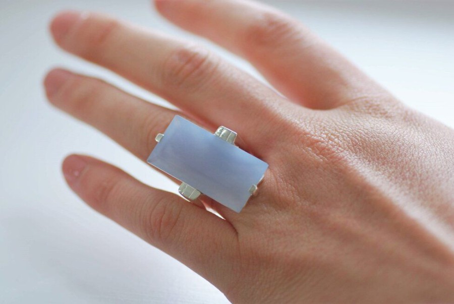 Fashion & Accessories Fat Fingers | Baby Blue Silver Ring