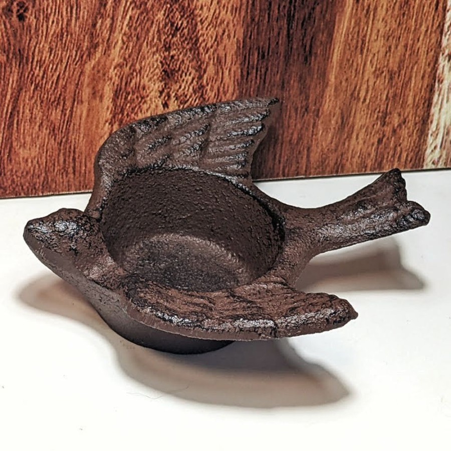 Home Decor Blooming Botanicals | Cast Iron Bird Tealight Holder