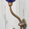 Home Decor Hooked! | Blue Knob Vintage Coat Hook