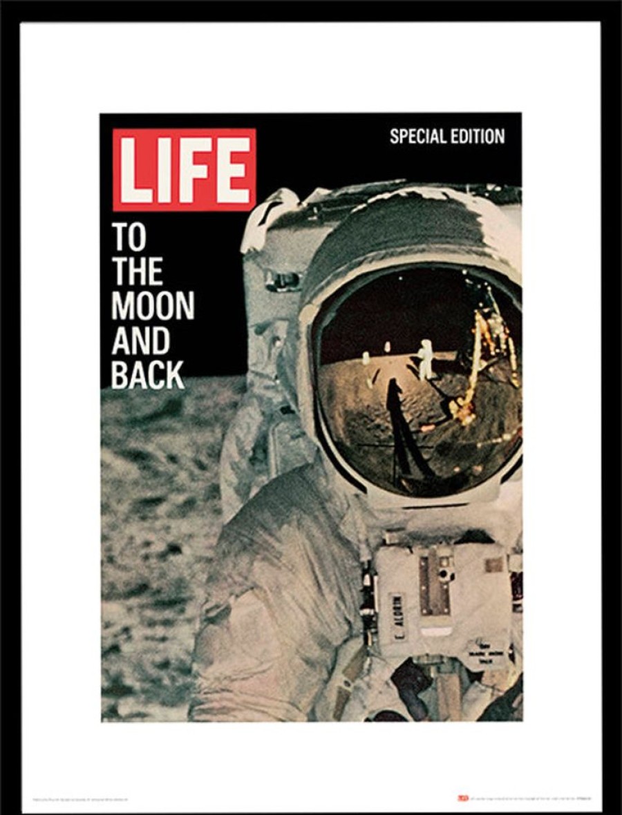 Home Decor HA Photographic | Time Life (Life Cover - To The Moon And Back) - Framed Print