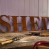 Giftware JassBerry | Rusty Metal Letters - Shed Sign