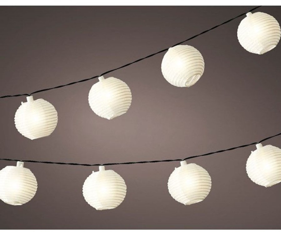 Outdoor Living Blooming Botanicals | Paper Lantern String Lights