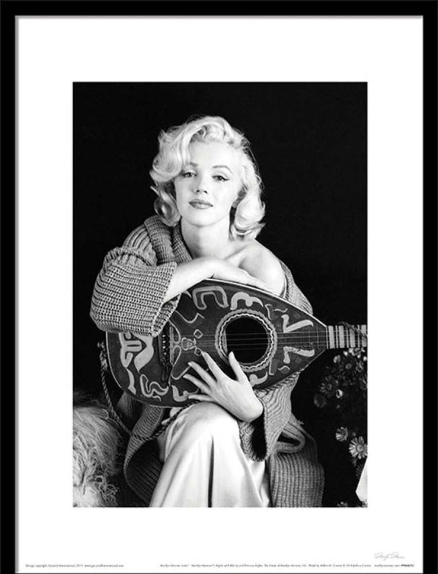 Home Decor HA Photographic | Marilyn Monroe (Lute) - Framed Print