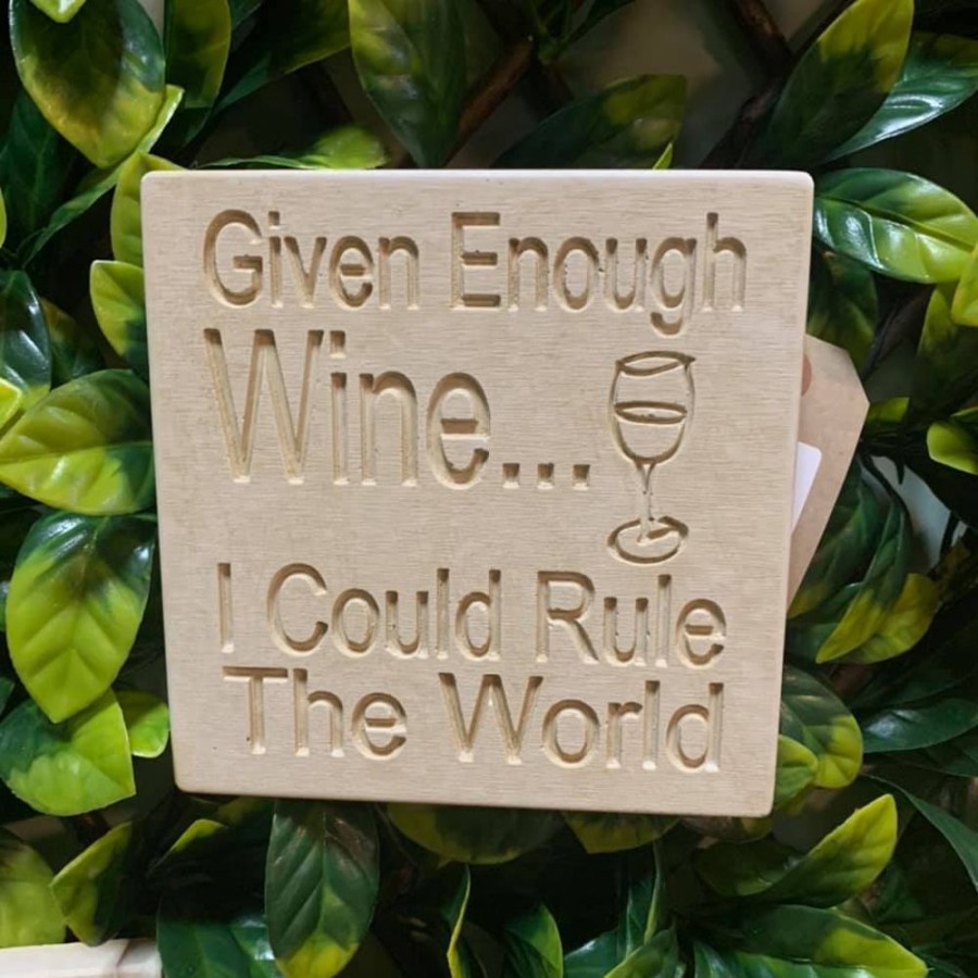 Giftware Blooming Botanicals | Given Enough Wine Wall Plaque