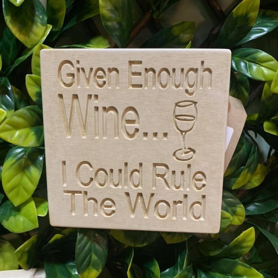 Garden Blooming Botanicals | Given Enough Wine Wall Plaque