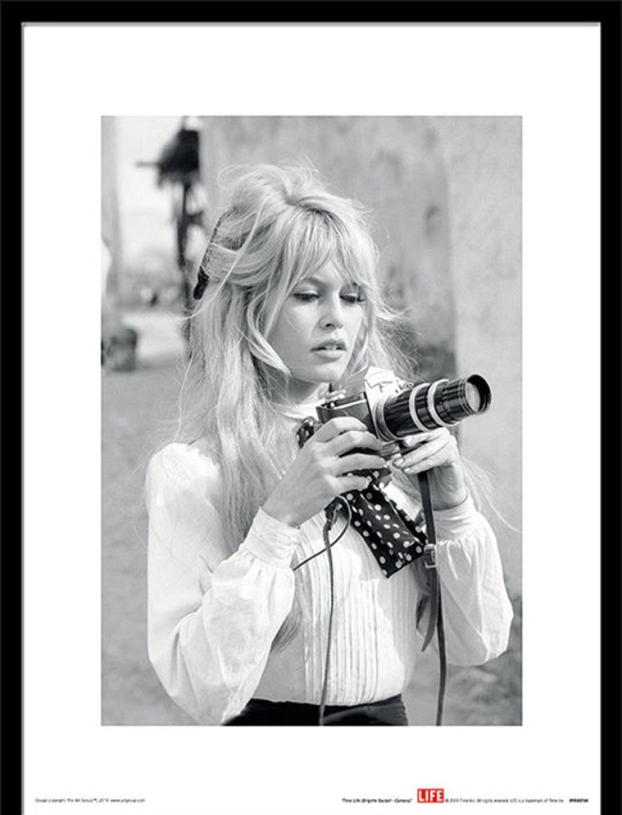 Home Decor HA Photographic | Time Life (Brigitte Bardot - Camera) - Framed Print