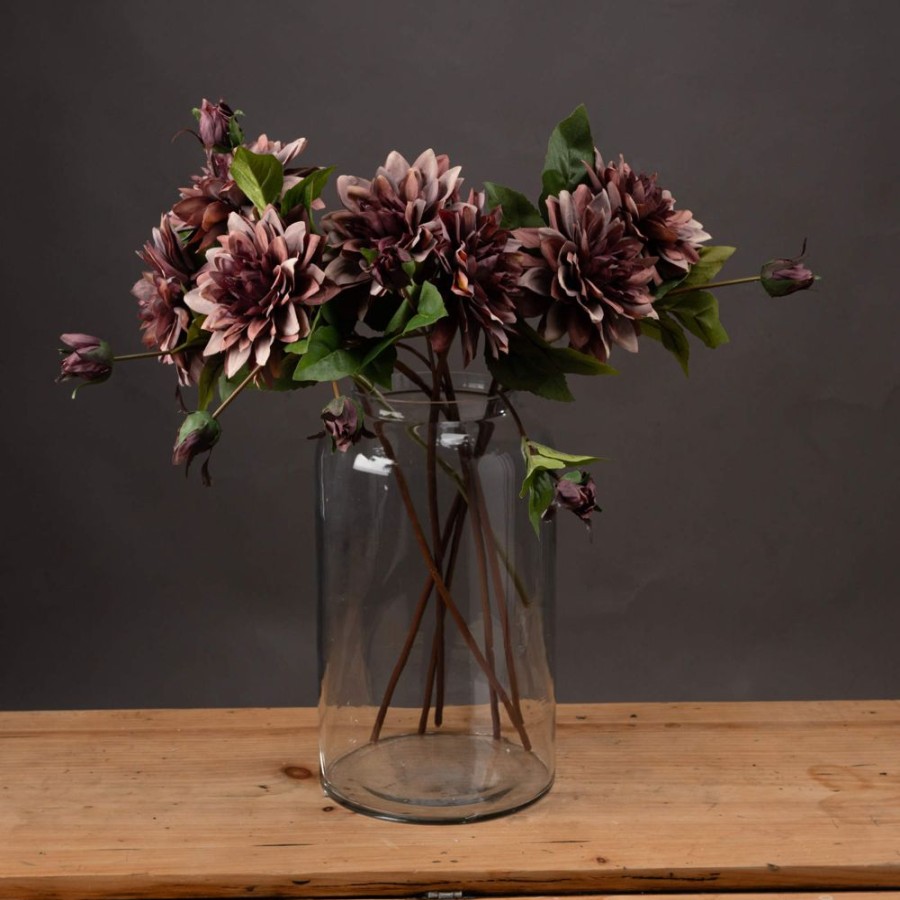 Home Decor Signature Collection | Dusty Purple Dahlia Stem