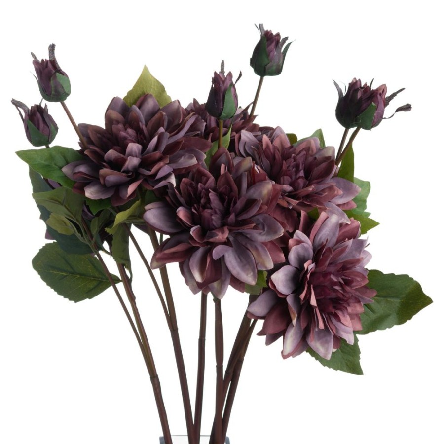 Home Decor Signature Collection | Dusty Purple Dahlia Stem