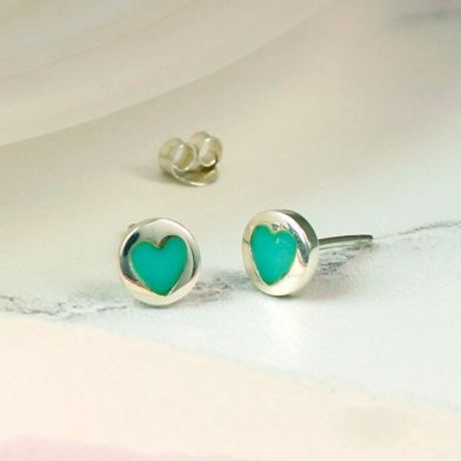 Giftware JassBerry | Sterling Silver Turquoise Hearts