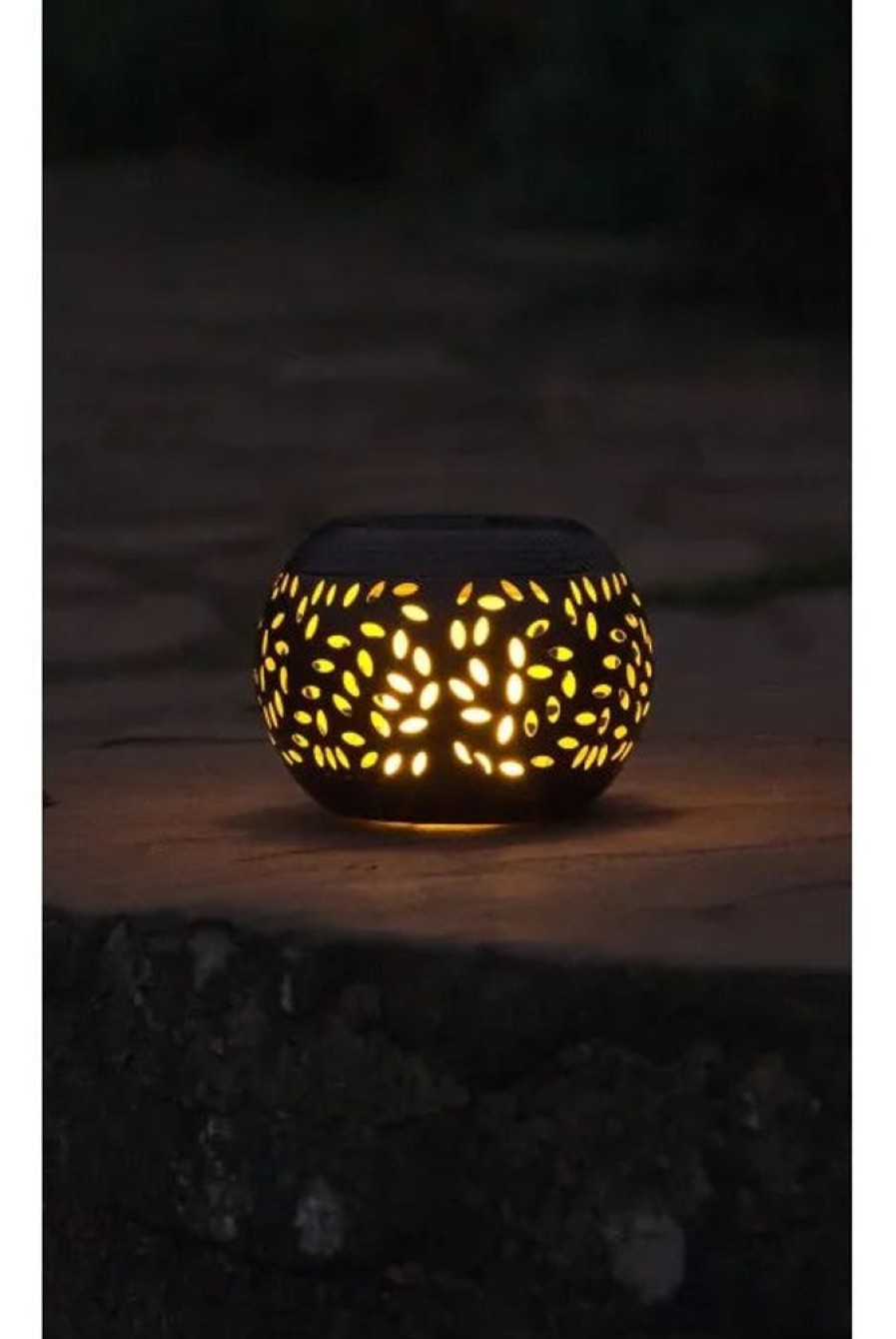 Garden Blooming Botanicals | Solar Flame Lantern