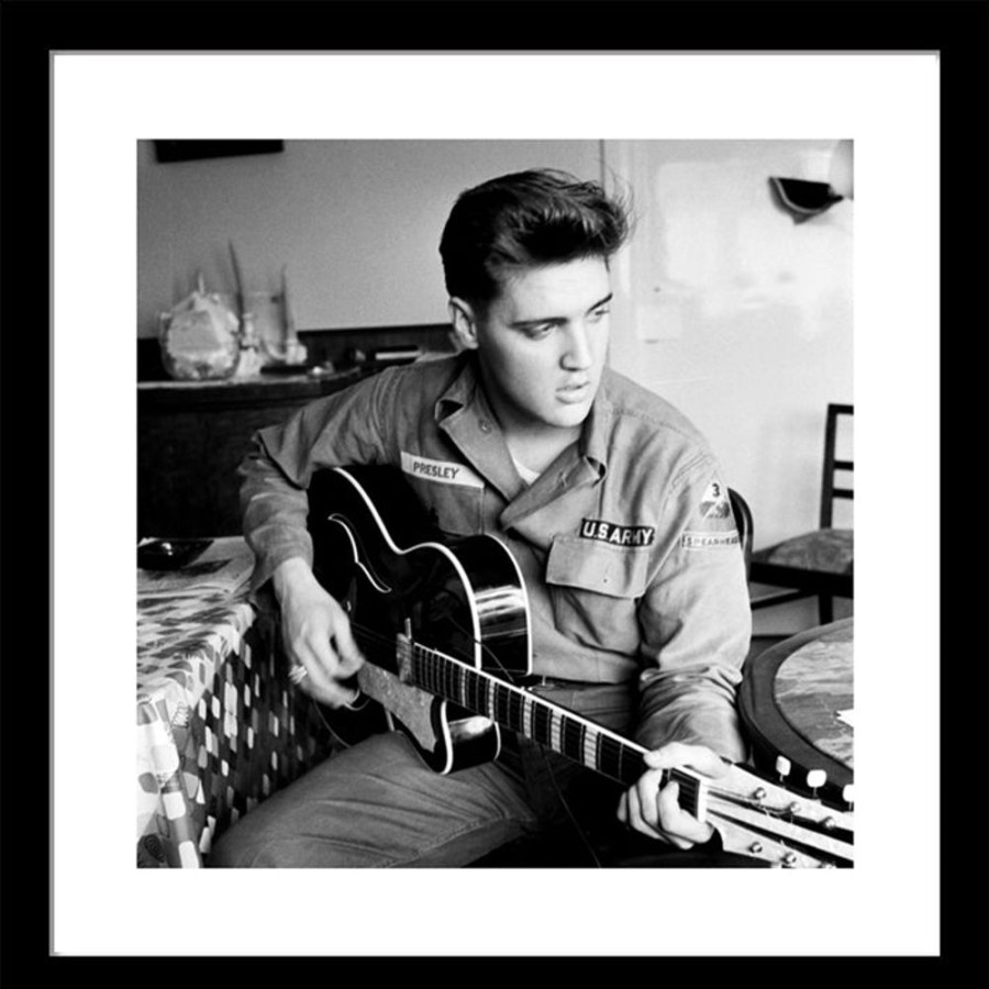 Home Decor HA Photographic | Elvis Us Army - Framed Print