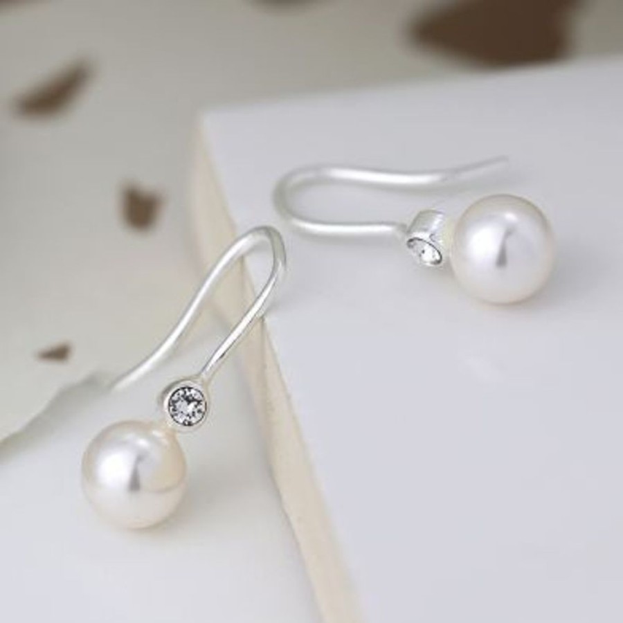 Fashion & Accessories JassBerry | Sterling Silver Crystal/Pearl Drop