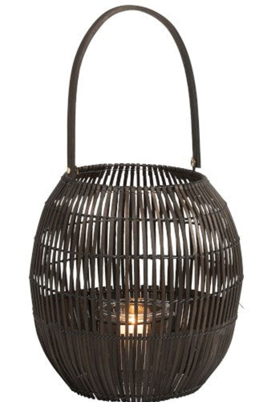 Home Decor Hurst House Trading | Handled Bamboo Lantern