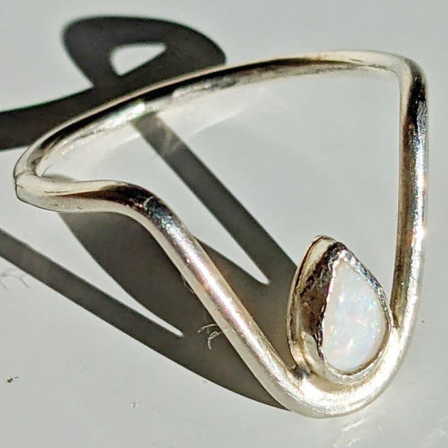 Giftware Fat Fingers | Opal Wishbone Ring