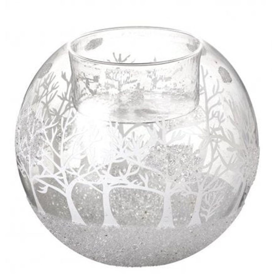 Body, Bath & Home Fragrance Hurst House Trading | Glitter Glass Tealight Holder