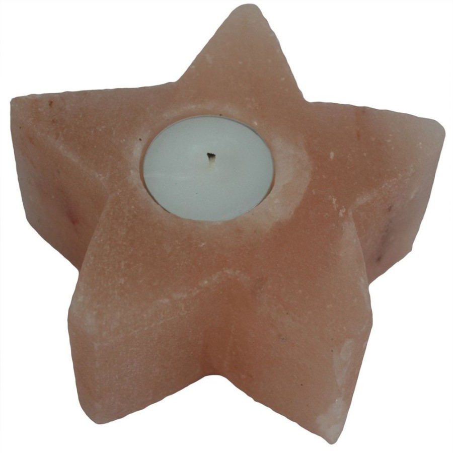 Body, Bath & Home Fragrance JassBerry | Natural Himalayan Salt Tea Light - Star