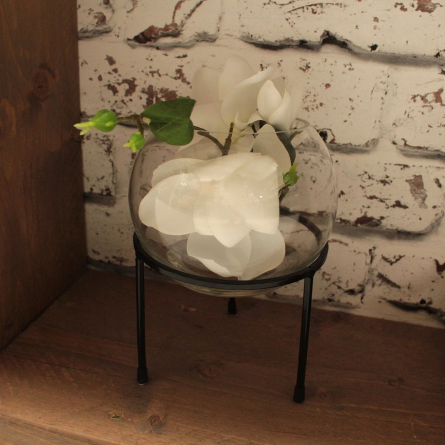 Home Decor Blooming Botanicals | Magnolia In Glass Stand