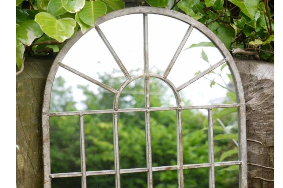 Outdoor Living Blooming Botanicals | Metal Arch Mirror