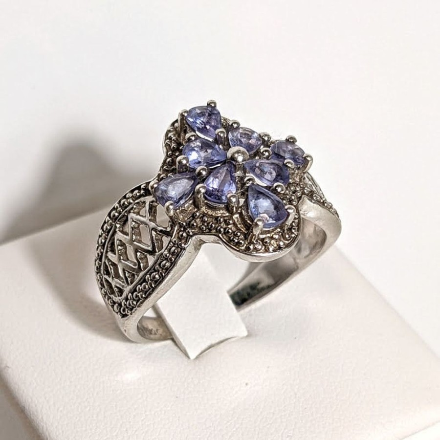 Fashion & Accessories Fat Fingers | Purple Tourmaline Flower Ring