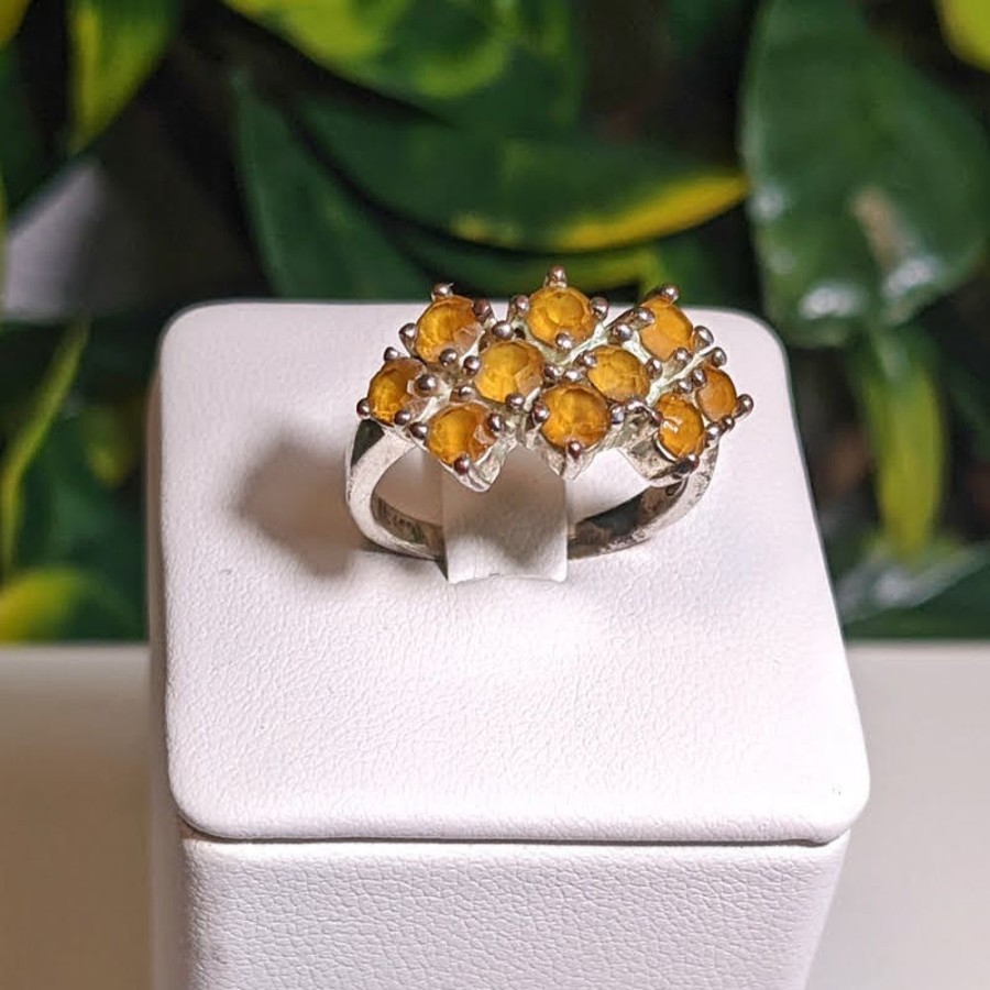 Giftware Fat Fingers | Citrine Cluster Ring