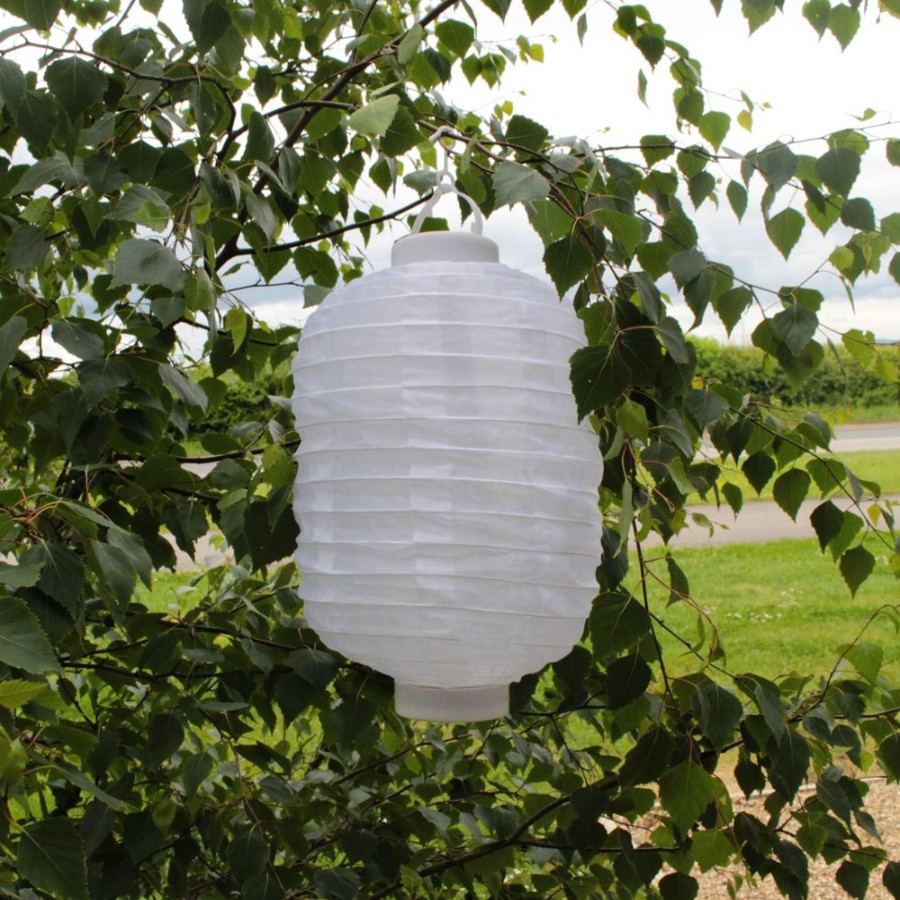 Garden Blooming Botanicals | White Flame Effect Lantern