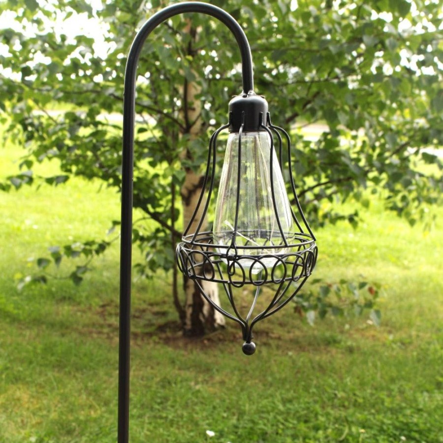 Outdoor Living Blooming Botanicals | Black Wire Stake Light