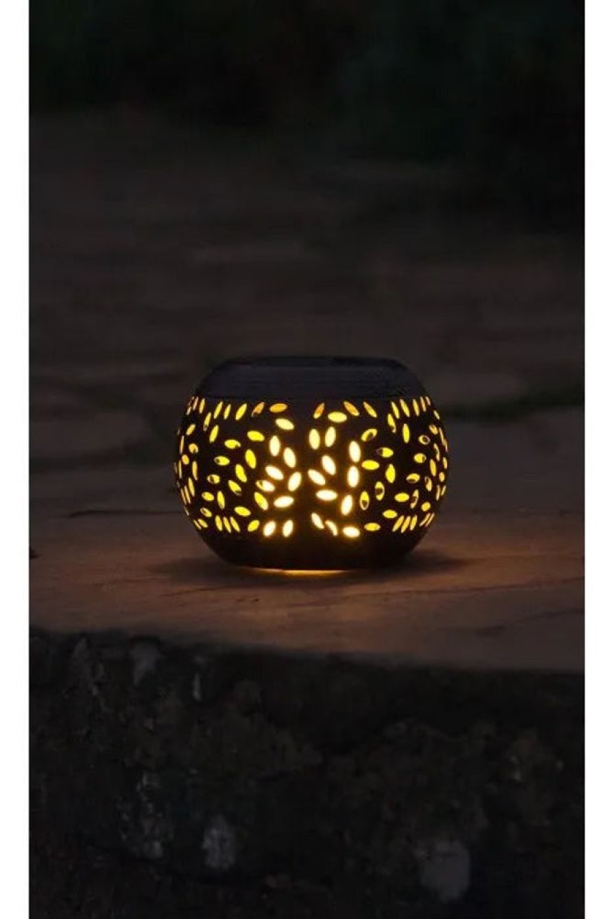 Outdoor Living Blooming Botanicals | Solar Flame Lantern